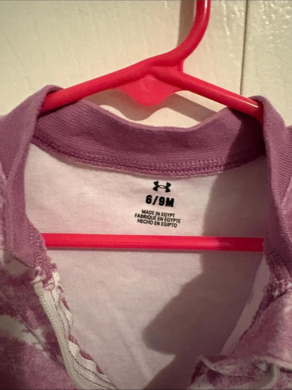 Under Armour Kids Purple Tie-Dye Footed One-Piece
